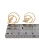 Circle in Circle Fluted Earrings